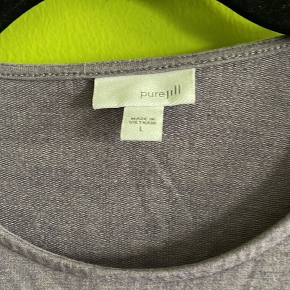 J Jill Light Purple Pure Jill Stretch Long Sleeve Top Shirt Size L - Picture 2 of 4